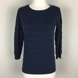 Modcloth Navy Blue Crewneck Sweater